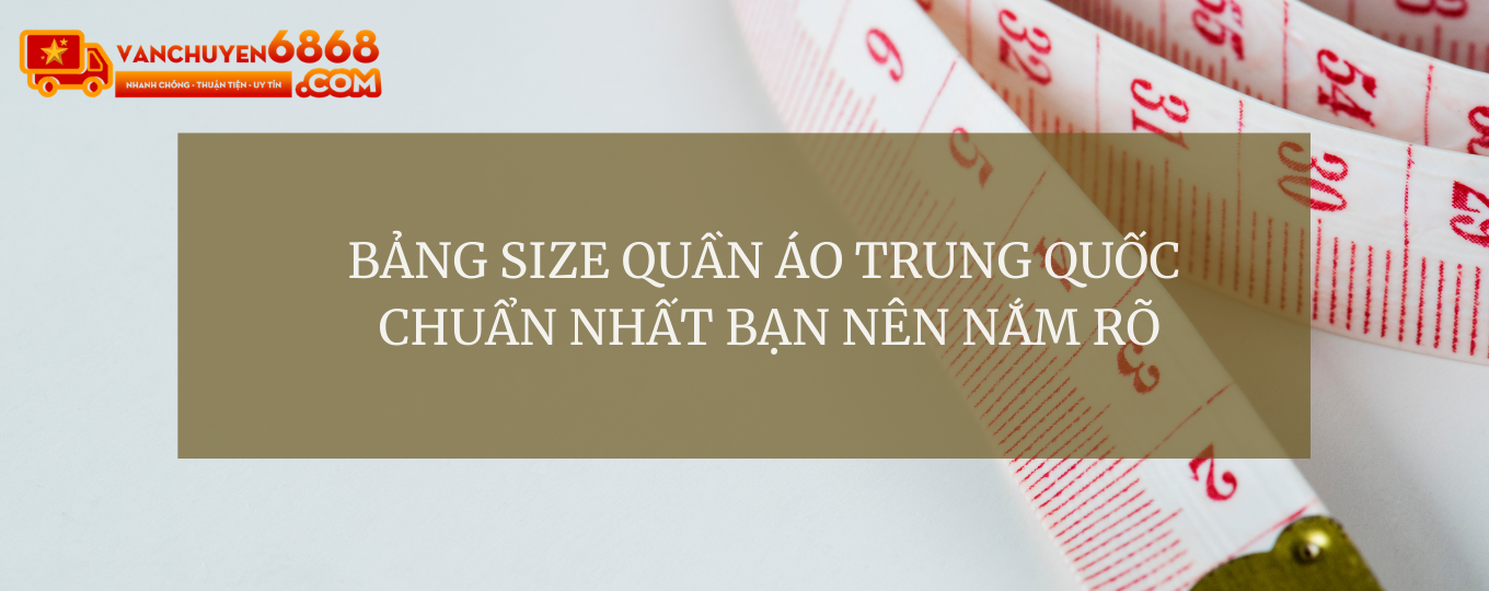Cách dịch bảng size quần áo Trung Quốc